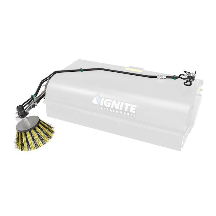 Ignite Attachments Sweeper Bucket Gutter Brush Accessory