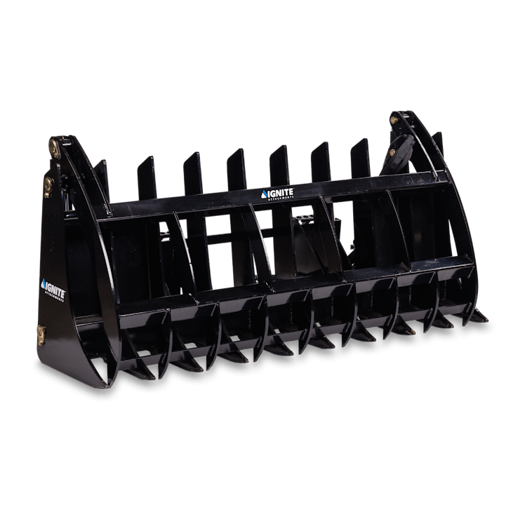 Ignite Attachments 66-Inch Rake Grapple