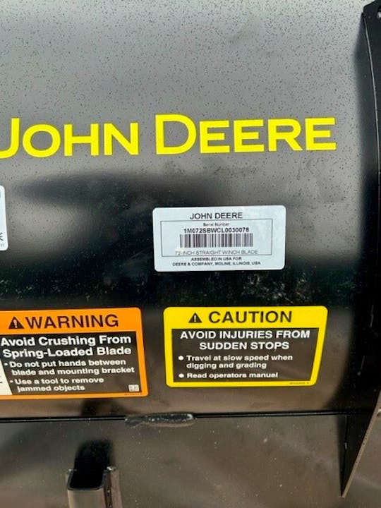 John Deere 72" Blade