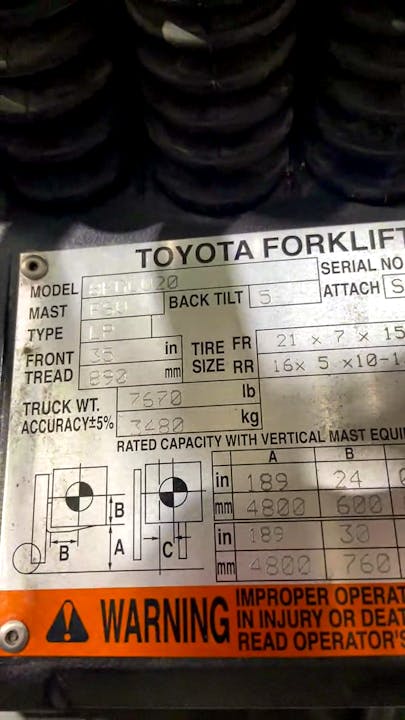 Toyota 8FGCU20