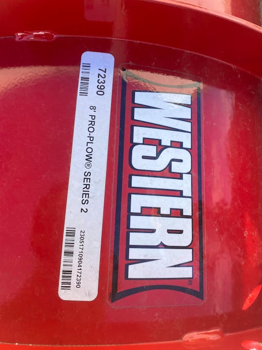 Western 72390 8' Plow