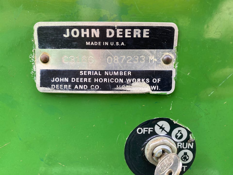 John Deere 316