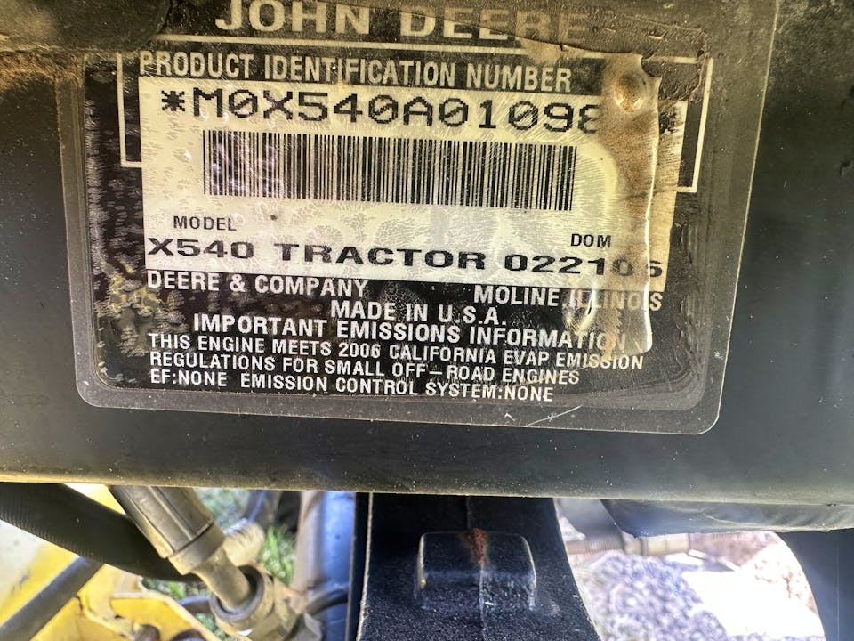 John Deere X540