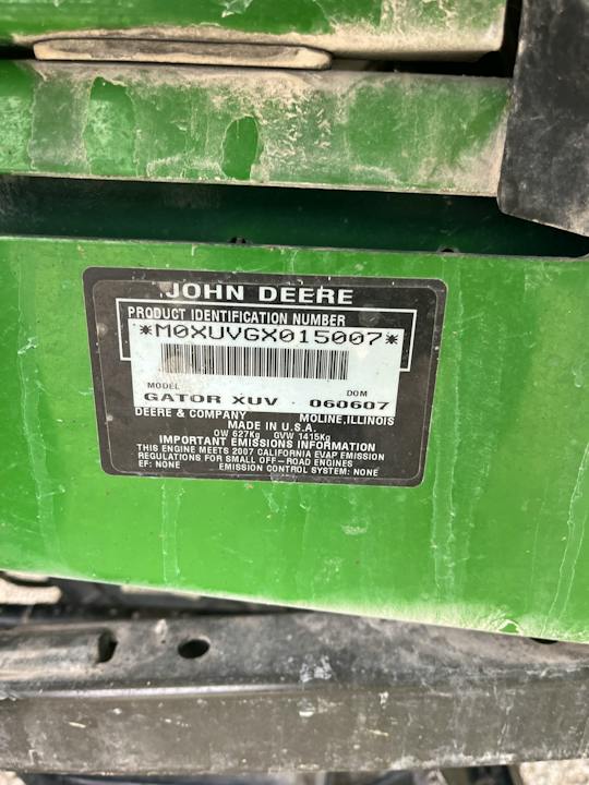 John Deere XUV620I GREEN