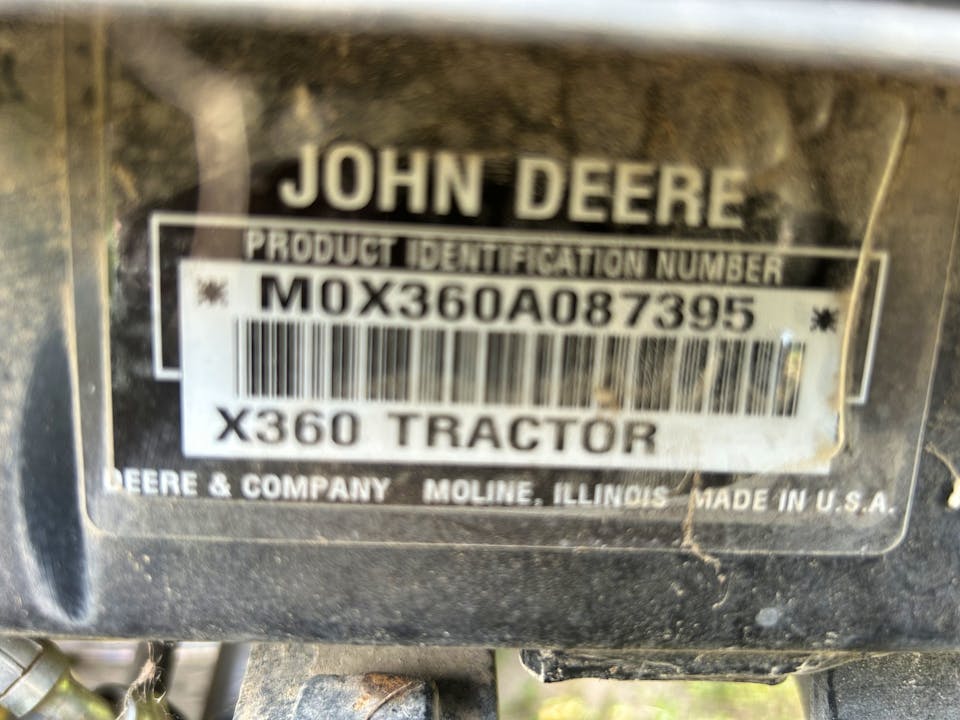John Deere X360