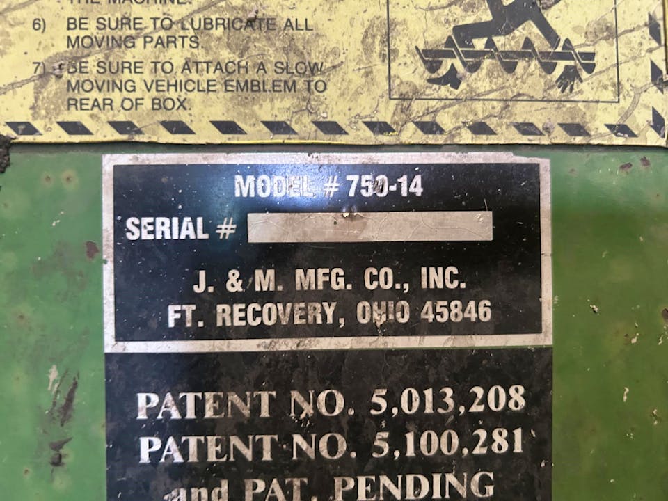 J&M MANUFACTURING 750