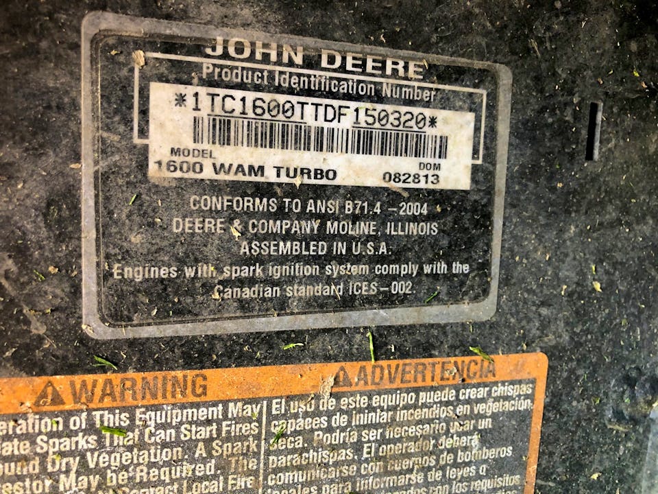 John Deere 1600 TURBO II