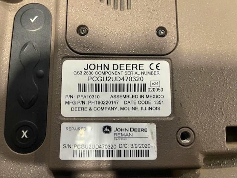 John Deere 2630 DISPLAY