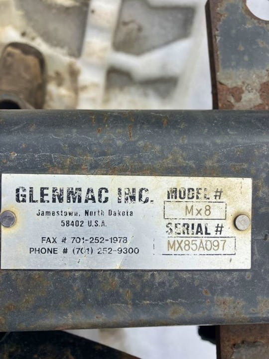 GLENMAC MX8 HARLEY RAKE ATTACHEMENT