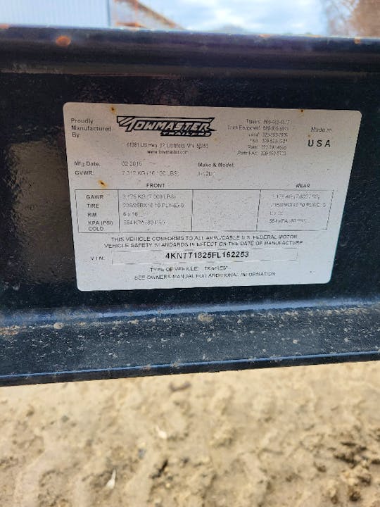 TOWMASTER TRAILERS T-12DT