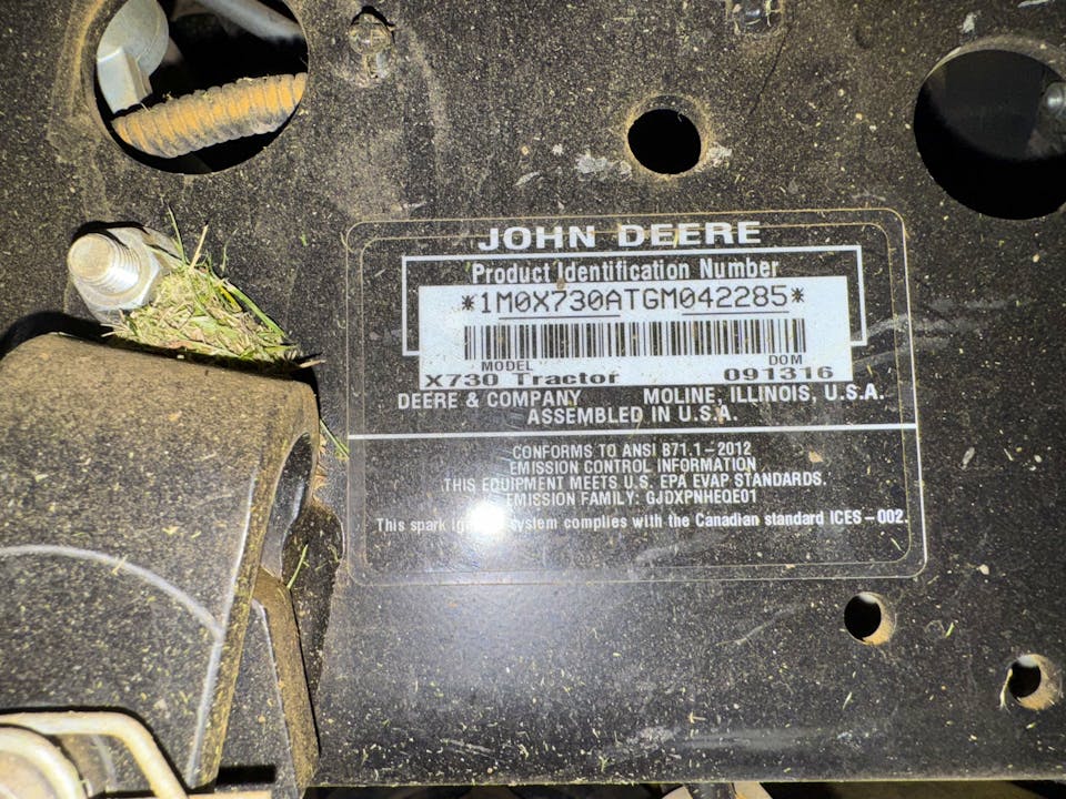 John Deere X730