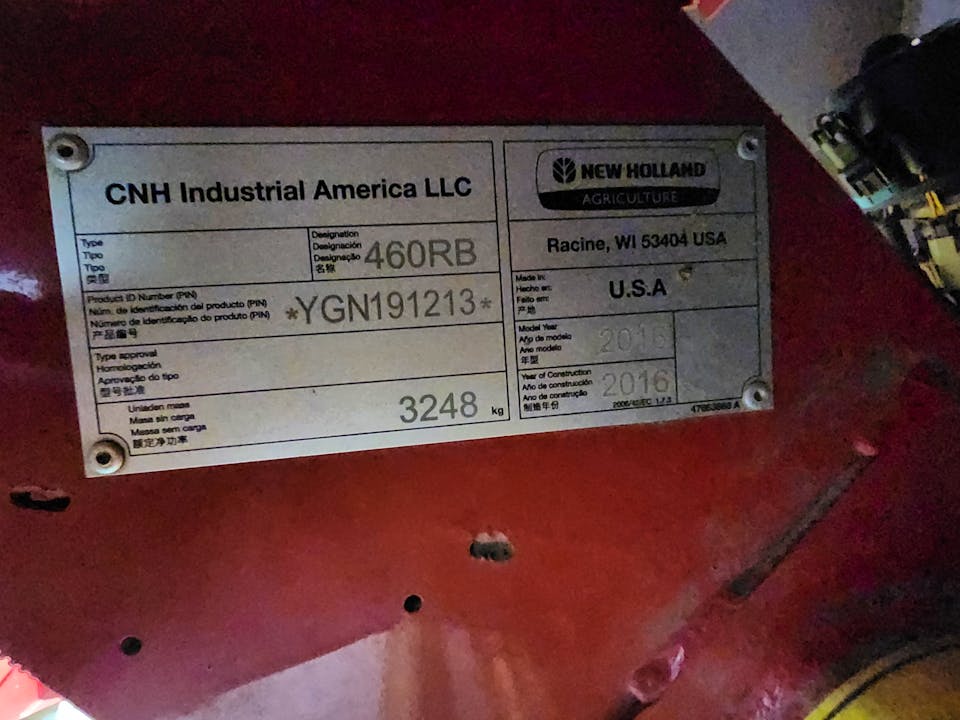 New Holland 460RB