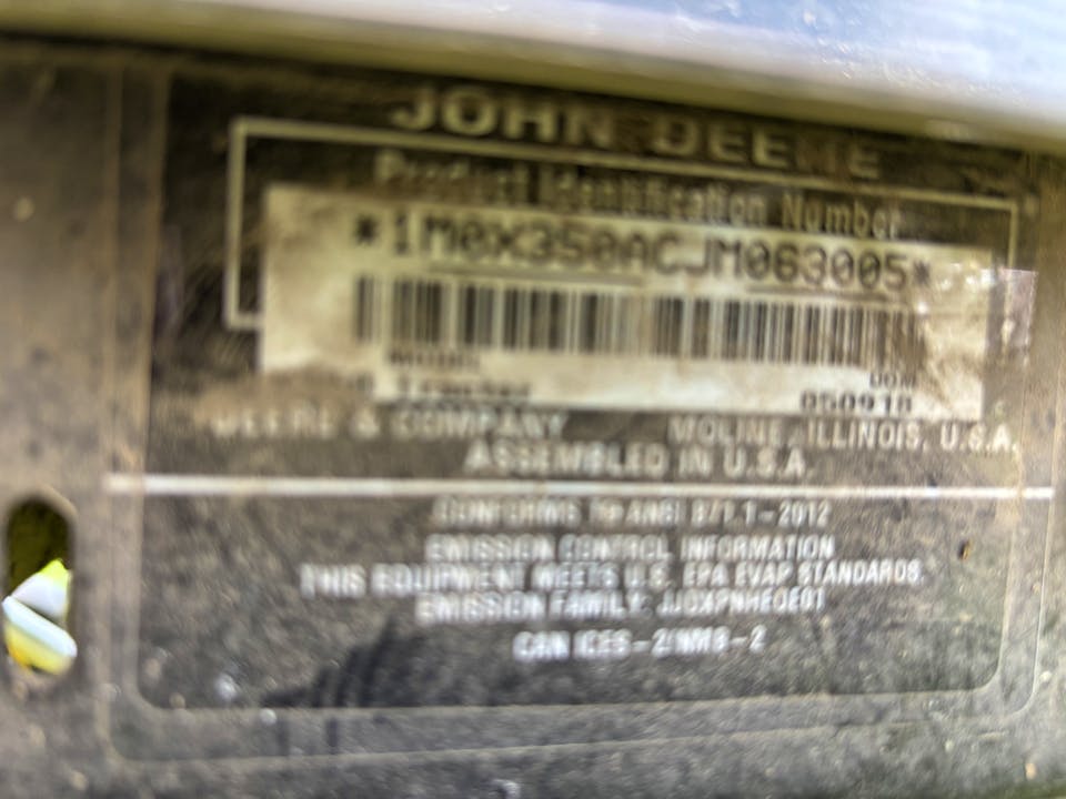 John Deere X350