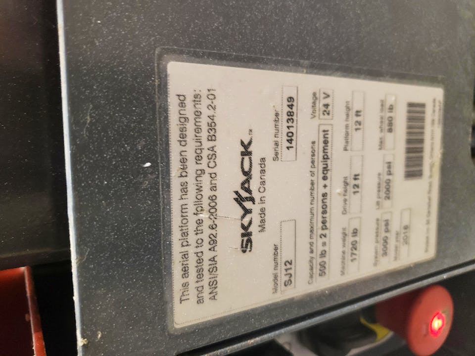 SKYJACK INC SJ12