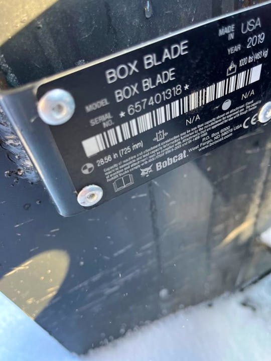 Bobcat 84" Box Blade
