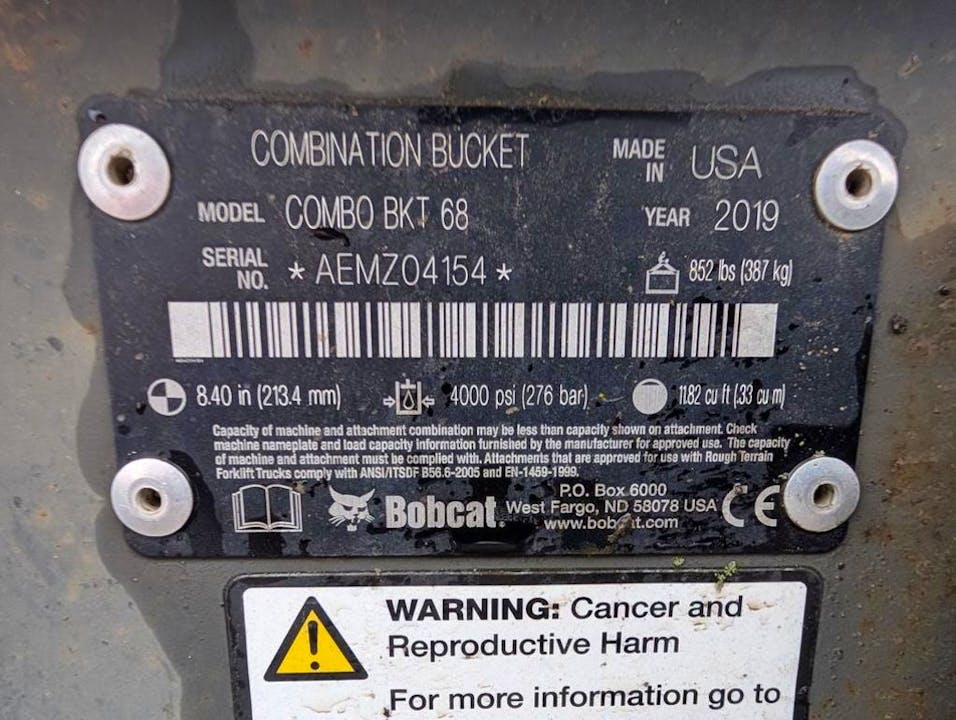 Bobcat Bucket, Combination - Loaders/Telehandlers 68"