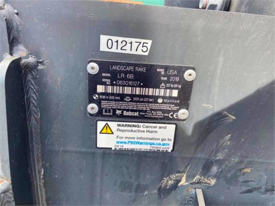 Bobcat Landscape Rake, 6B