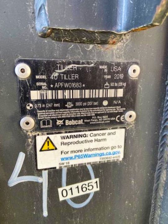 Bobcat ROTARY TILLER 40"