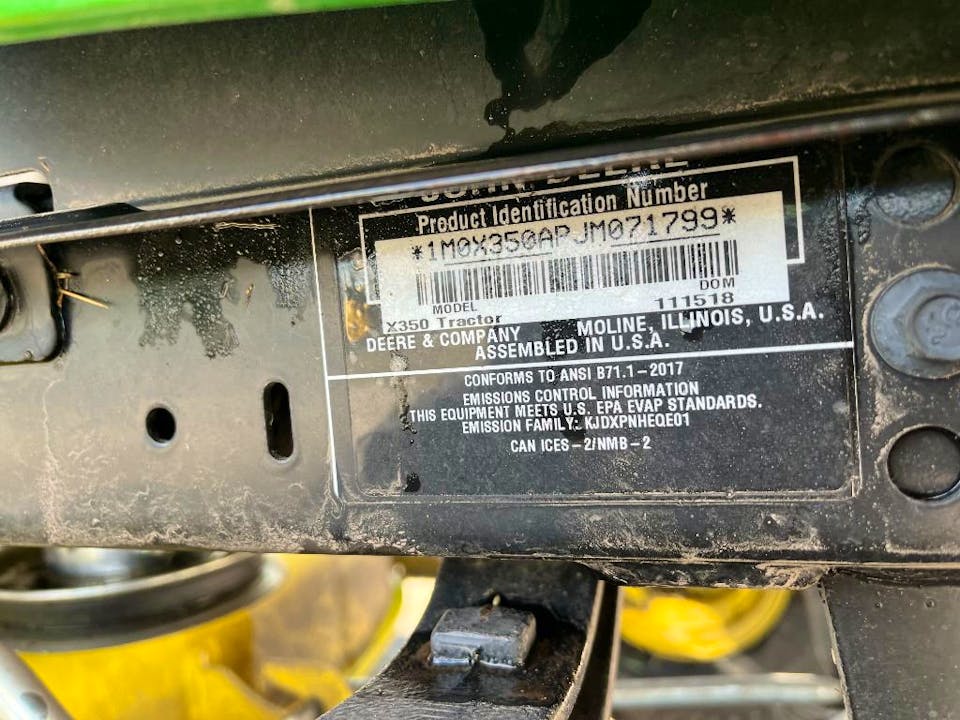 John Deere X350