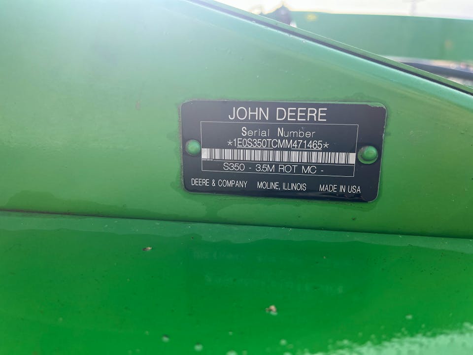 John Deere S350