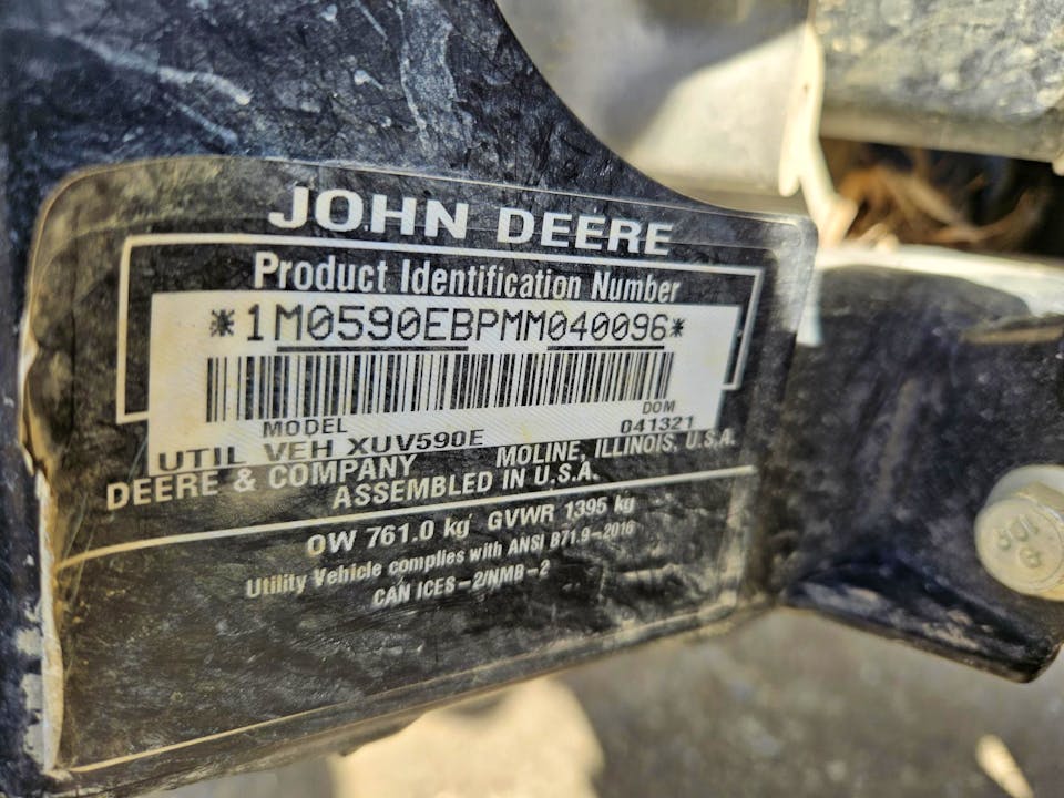 John Deere XUV590E S4