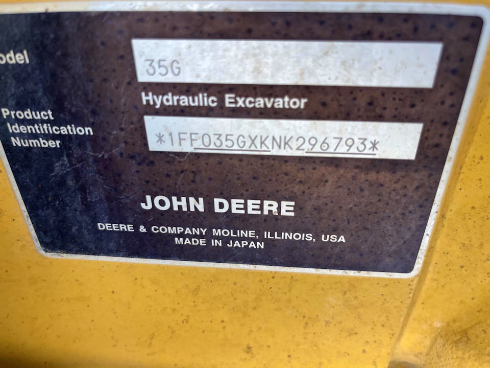 John Deere 35G
