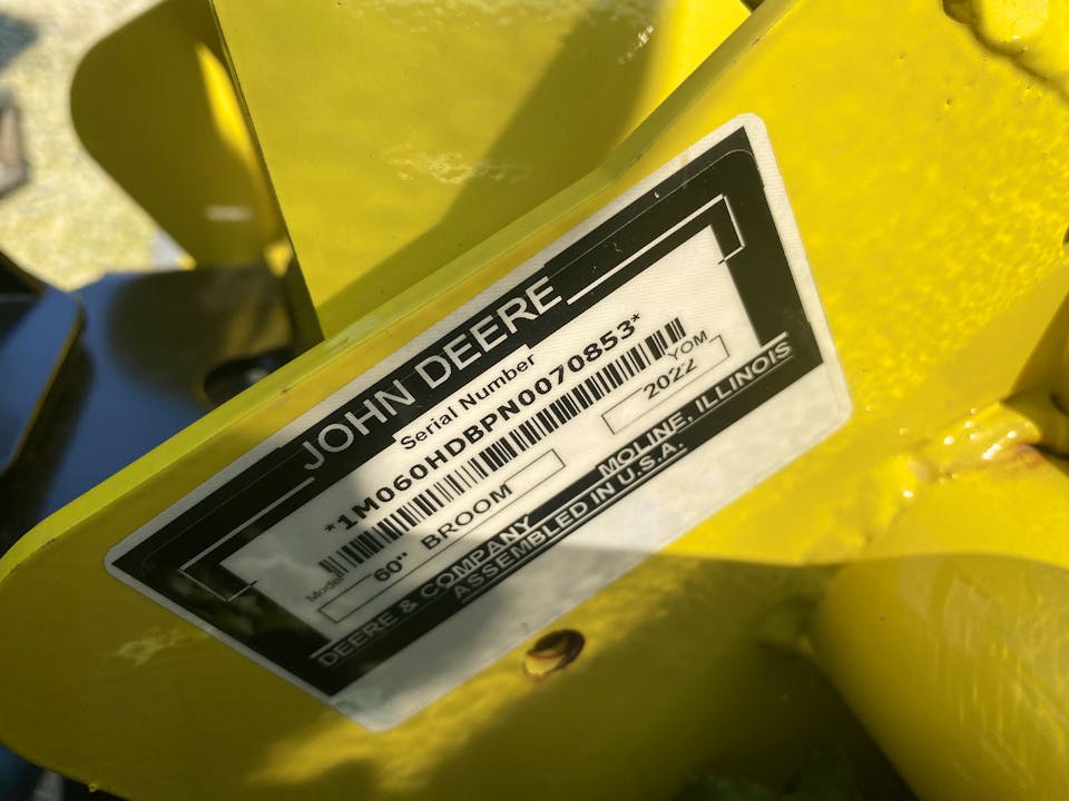 John Deere 60 HD BROOM 2032R