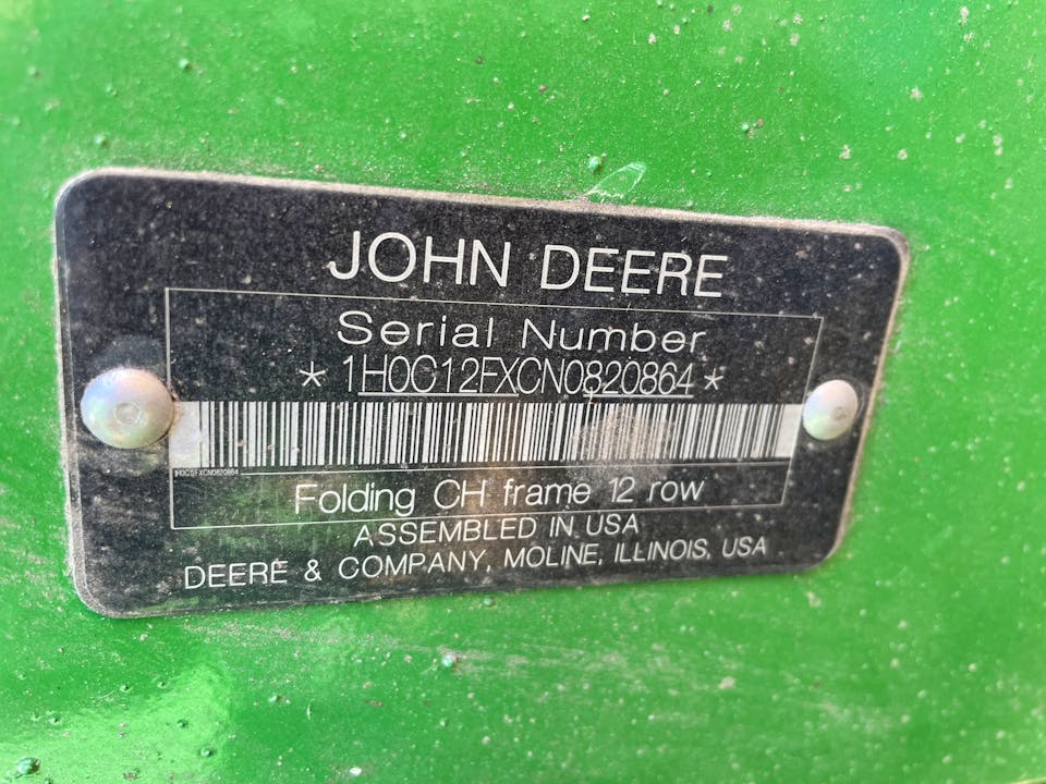 John Deere C12F