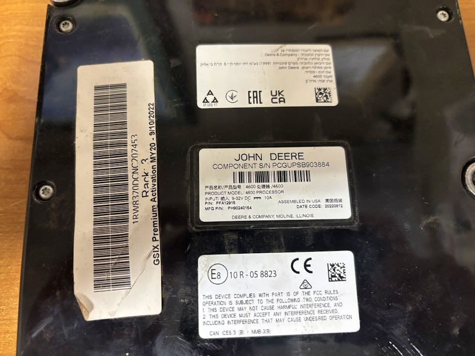 John Deere Gen 4 4600 V2 Processor
