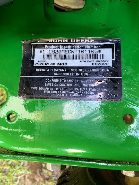 John Deere Z920M