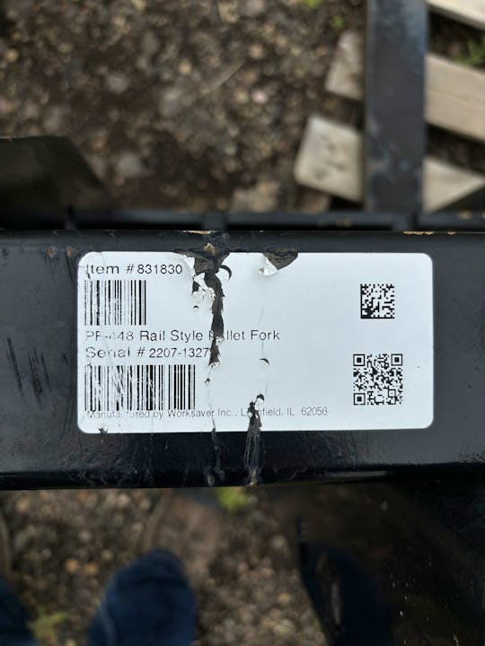 Worksaver FRONT LOADER FORKS