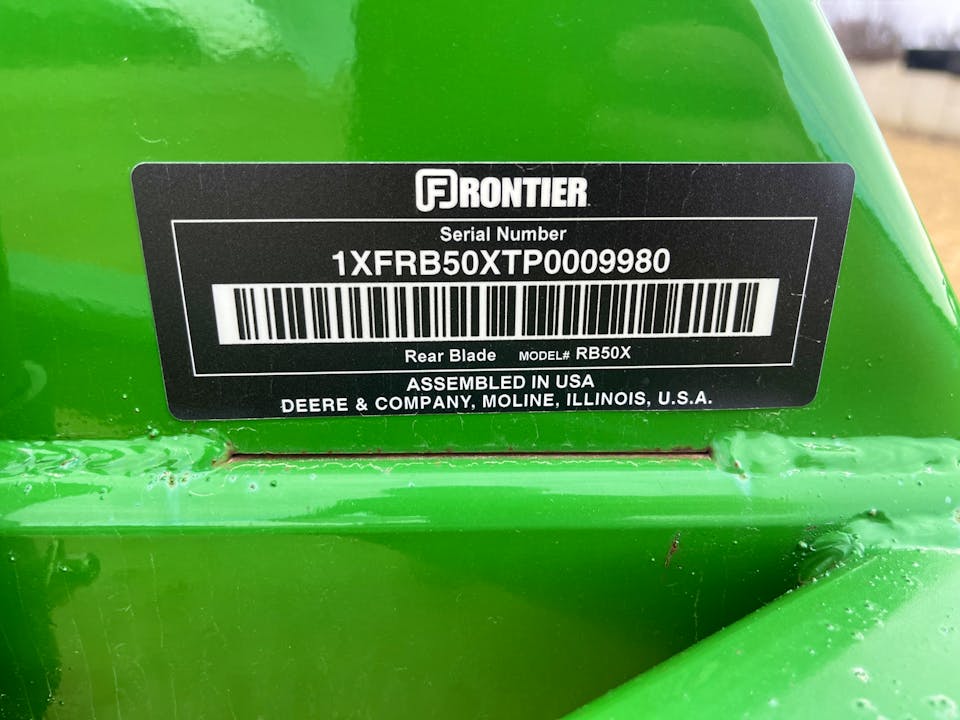 Frontier RB5072 Rear Blade