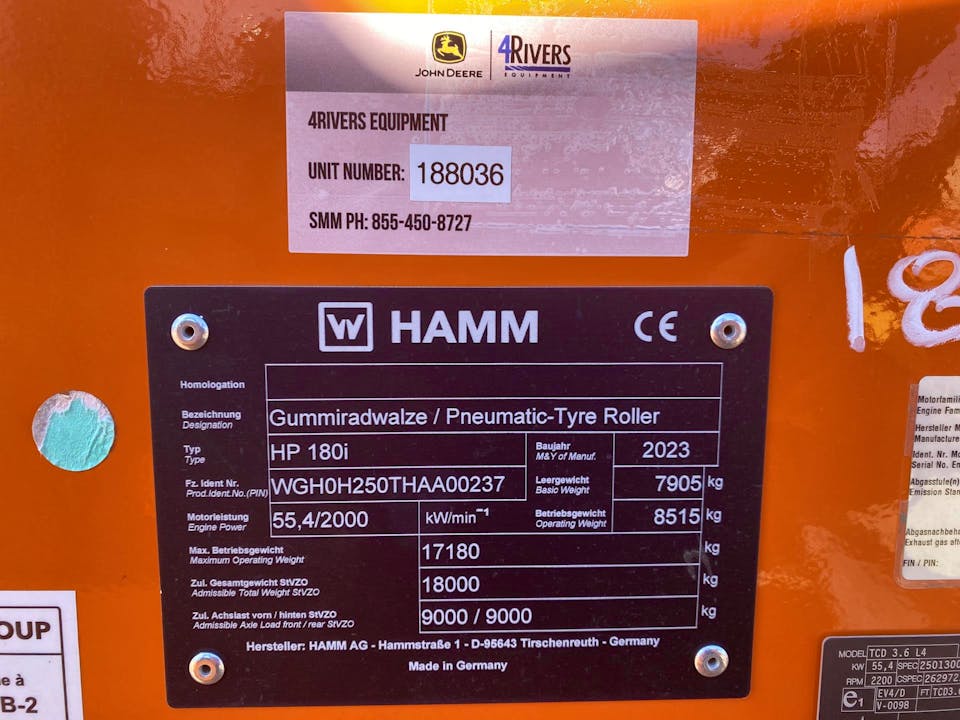 Hamm HP180i-10