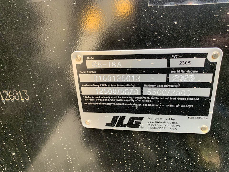 JLG G5-18A