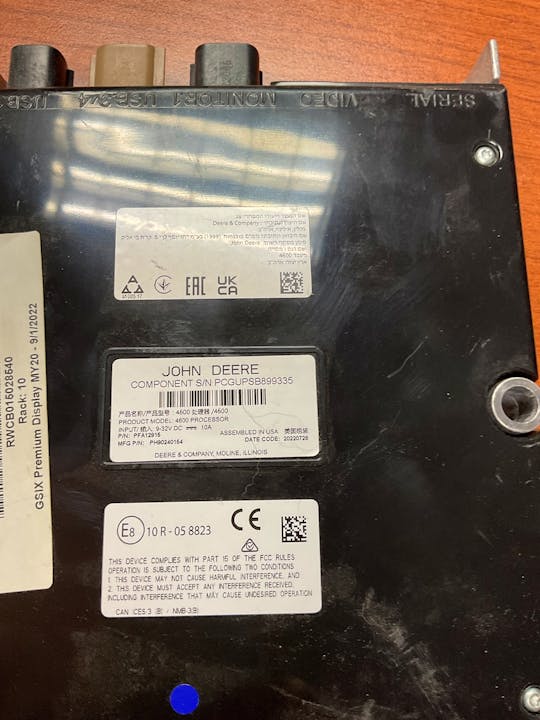 John Deere 4600 Processor