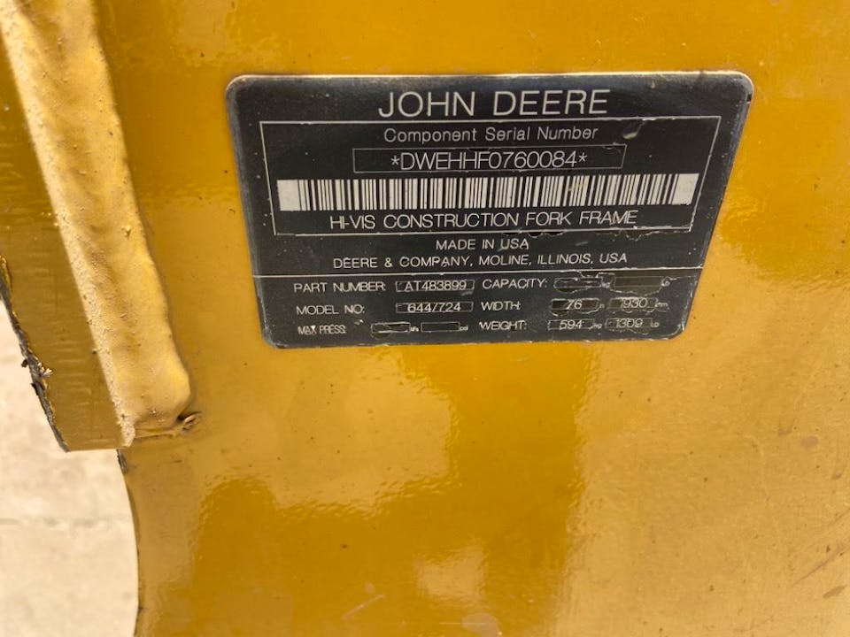 John Deere 644FORKS72