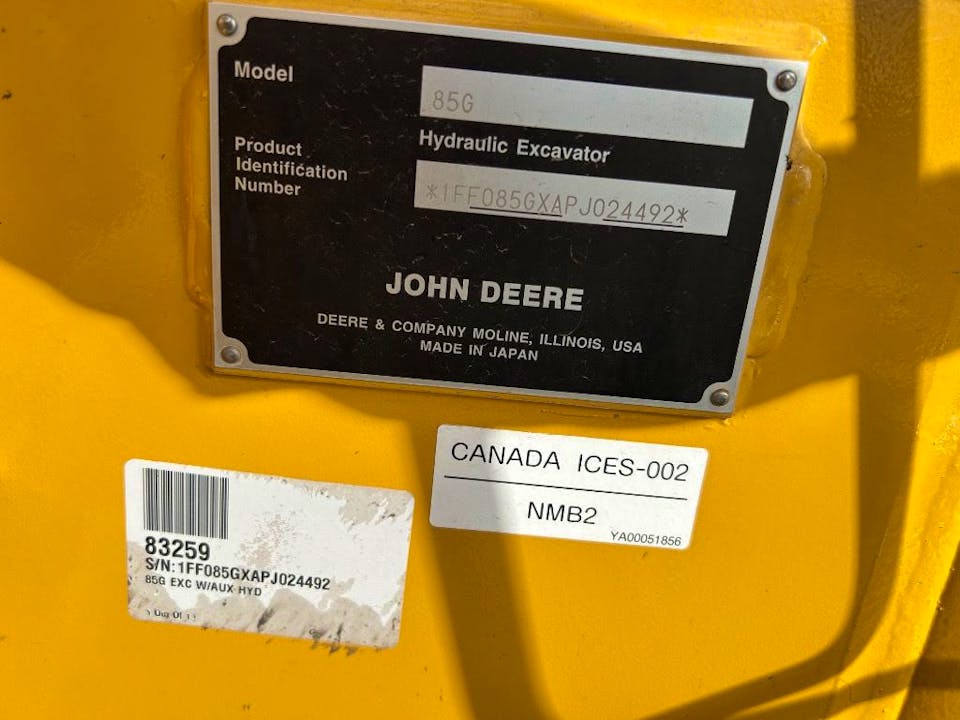 John Deere 85G