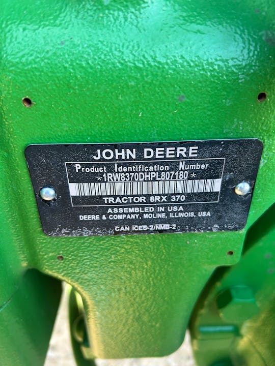 John Deere 8RX 370