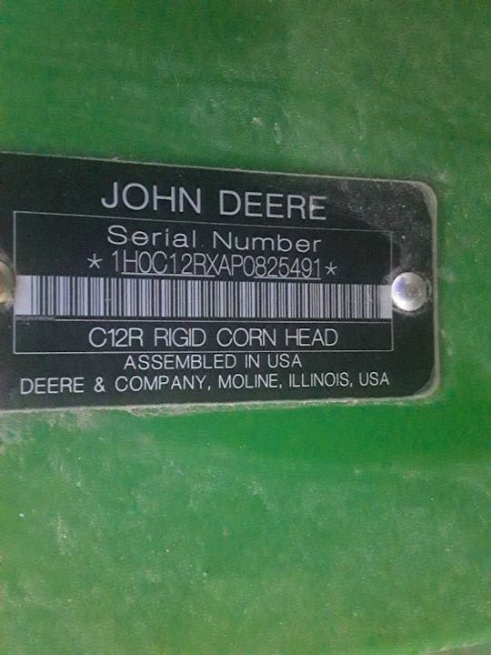 John Deere C12R