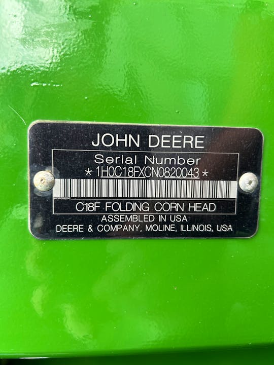 John Deere C18F