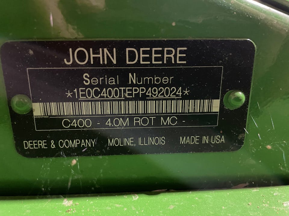 John Deere C400