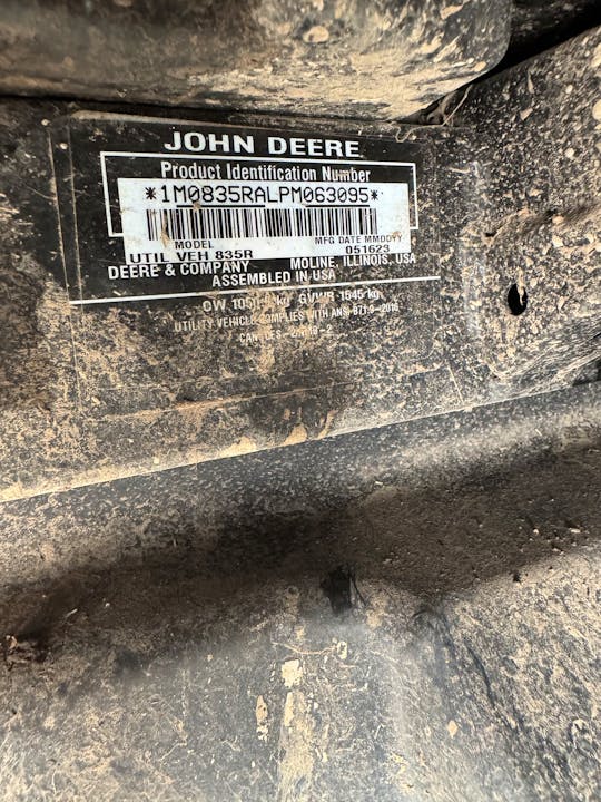 John Deere XUV835R