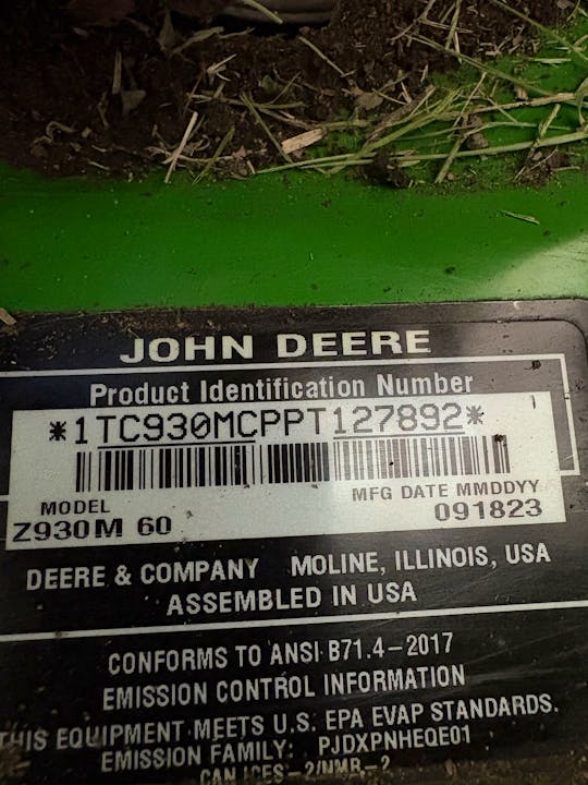 John Deere Z930M
