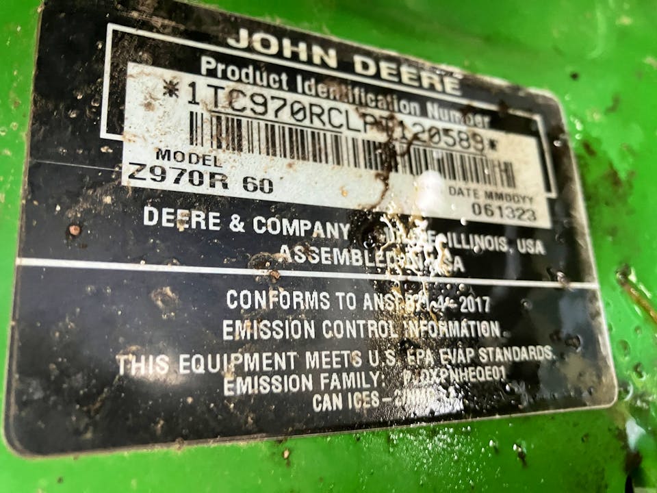 John Deere Z970R