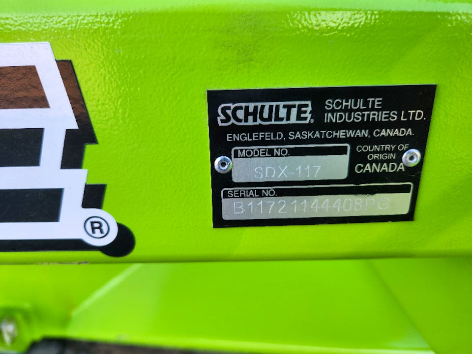 SCHULTE INDUSTRIES LLC SDX117