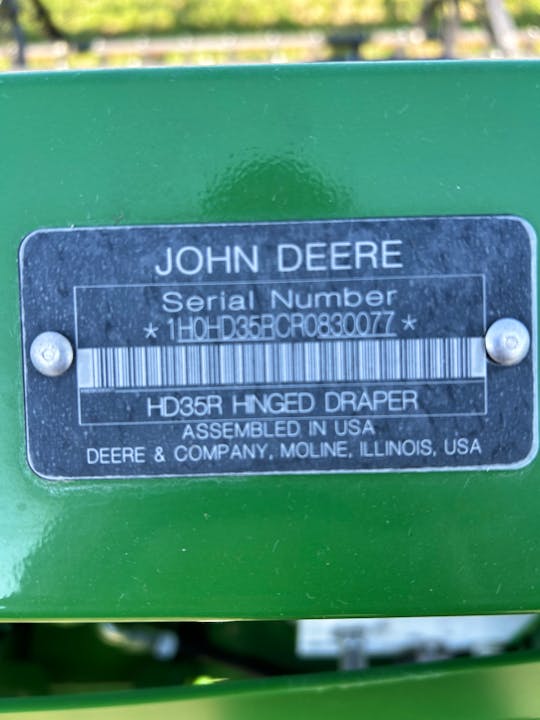 John Deere HD35R