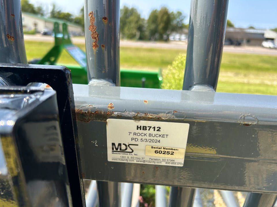 MDS HRB712 7ft Rock Bucket