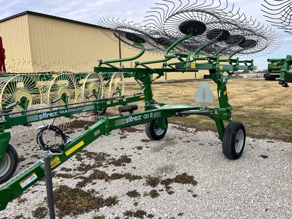 Sitrex QR8 - 8 WHEEL RAKE, GREEN