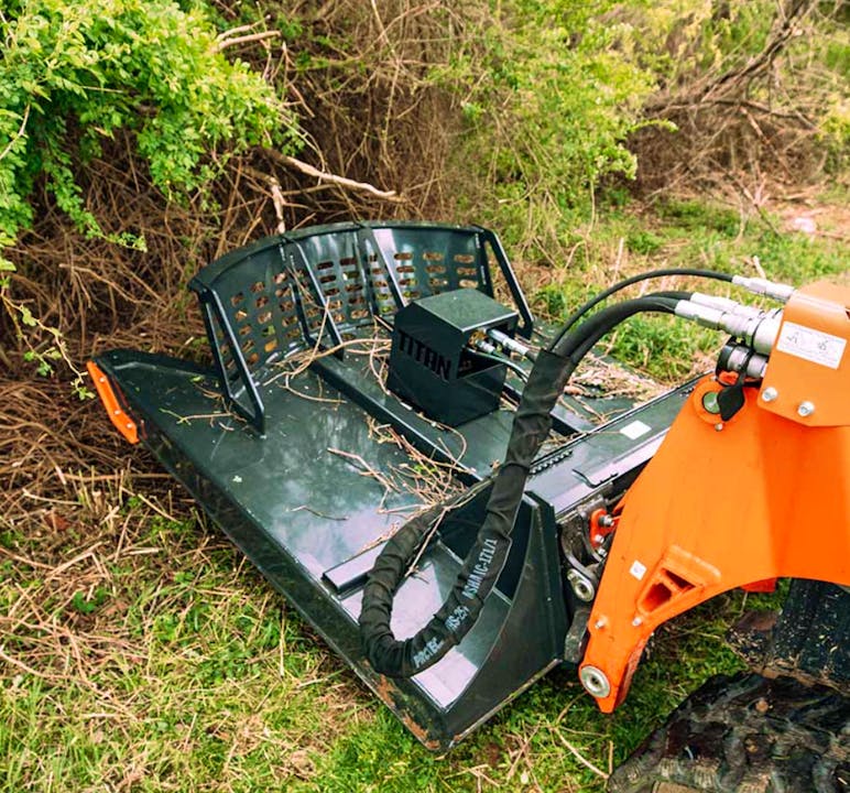 Titan Attachments 72" USA Made Rotary Skid Steer Brush Cutter