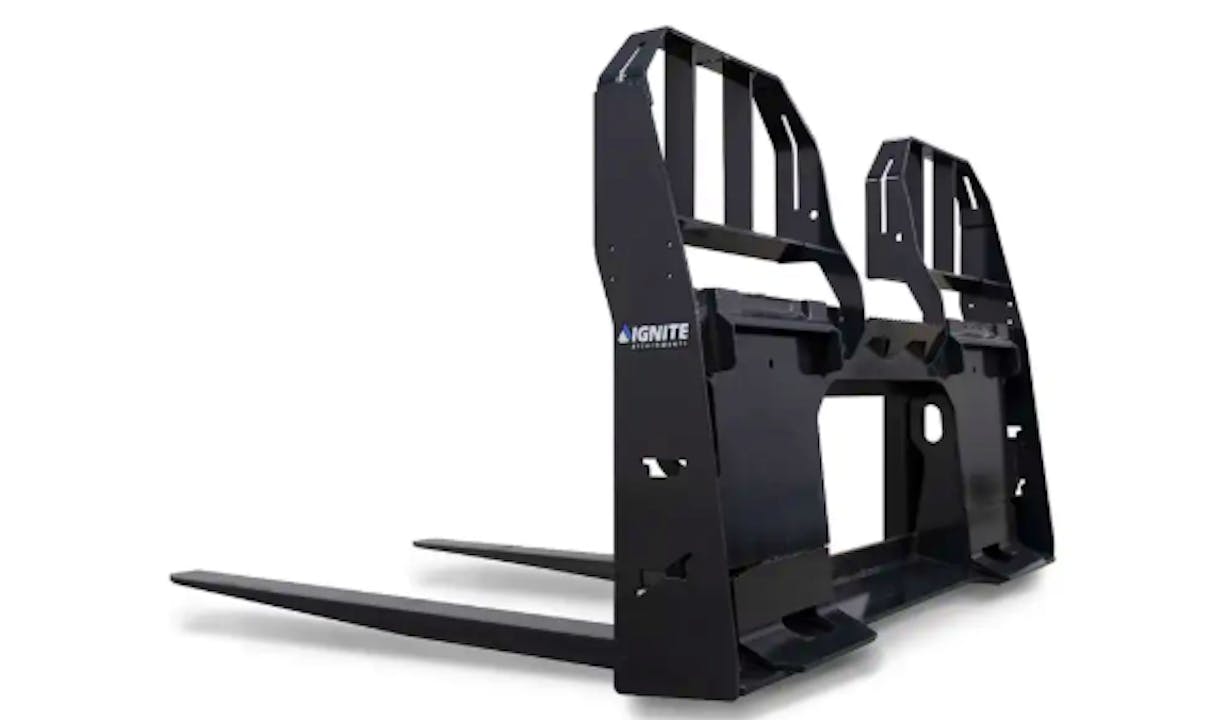 IGNITE 48-Inch Heavy Duty Pallet 4K Fork and Frame Combo